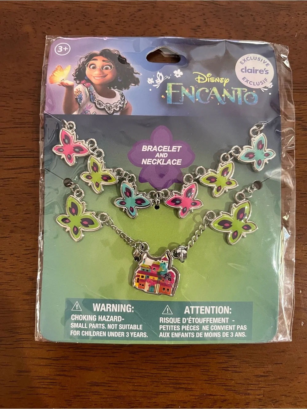 Claire's Encanto Butterfly Necklace and Bracelet Set